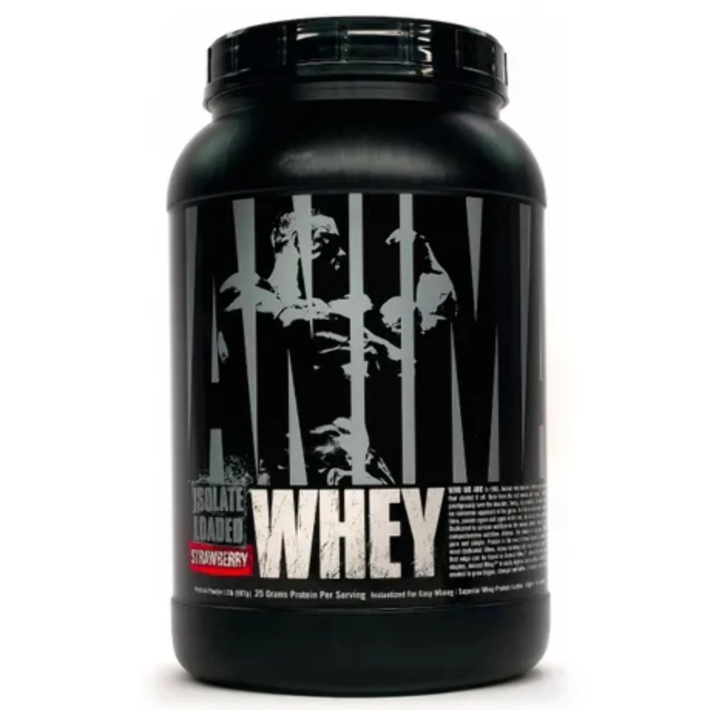 Animal Isolate Loaded Whey Protein Powder, Strawberry, 2 Lb (907 G)