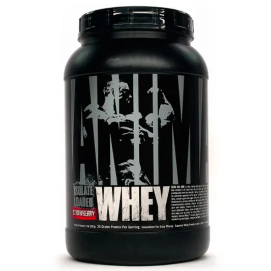 Animal Isolate Loaded Whey Protein Powder, Strawberry, 2 Lb (907 G)